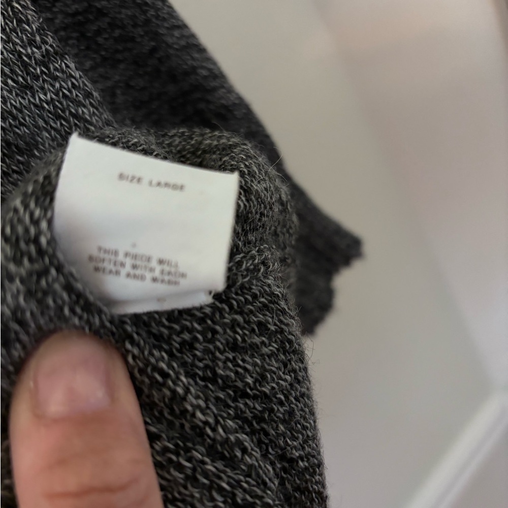 Charcoal Button-Front Knit Cardigan - Picture 4 of 4
